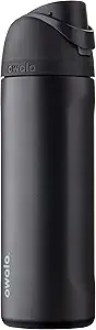 Owala Visit the Owala Store Owala FreeSip Insulated Stainless Steel Water Bottle with Straw, BPA-Free Sports Water Bottle, Great for Travel, 24 Oz, Very, Very Dark
